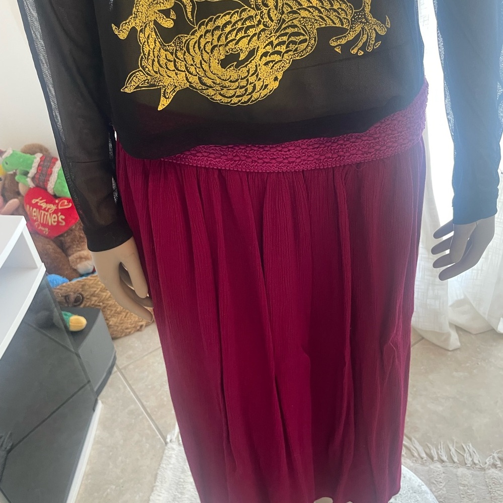 Elegant Magenta Skirt